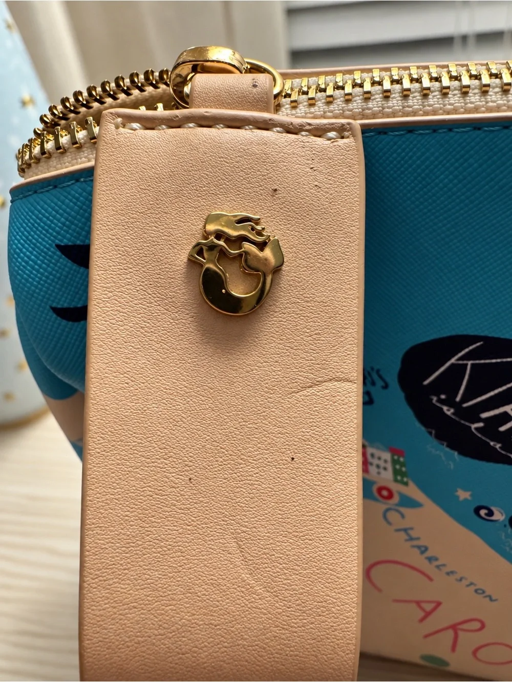 Spartina 449 Sea Islands South Carolina Coastal Map Travel Cosmetic Bag